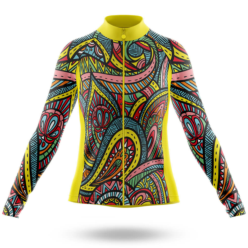 Colorful Vintage Pattern - Women's Cycling Kit